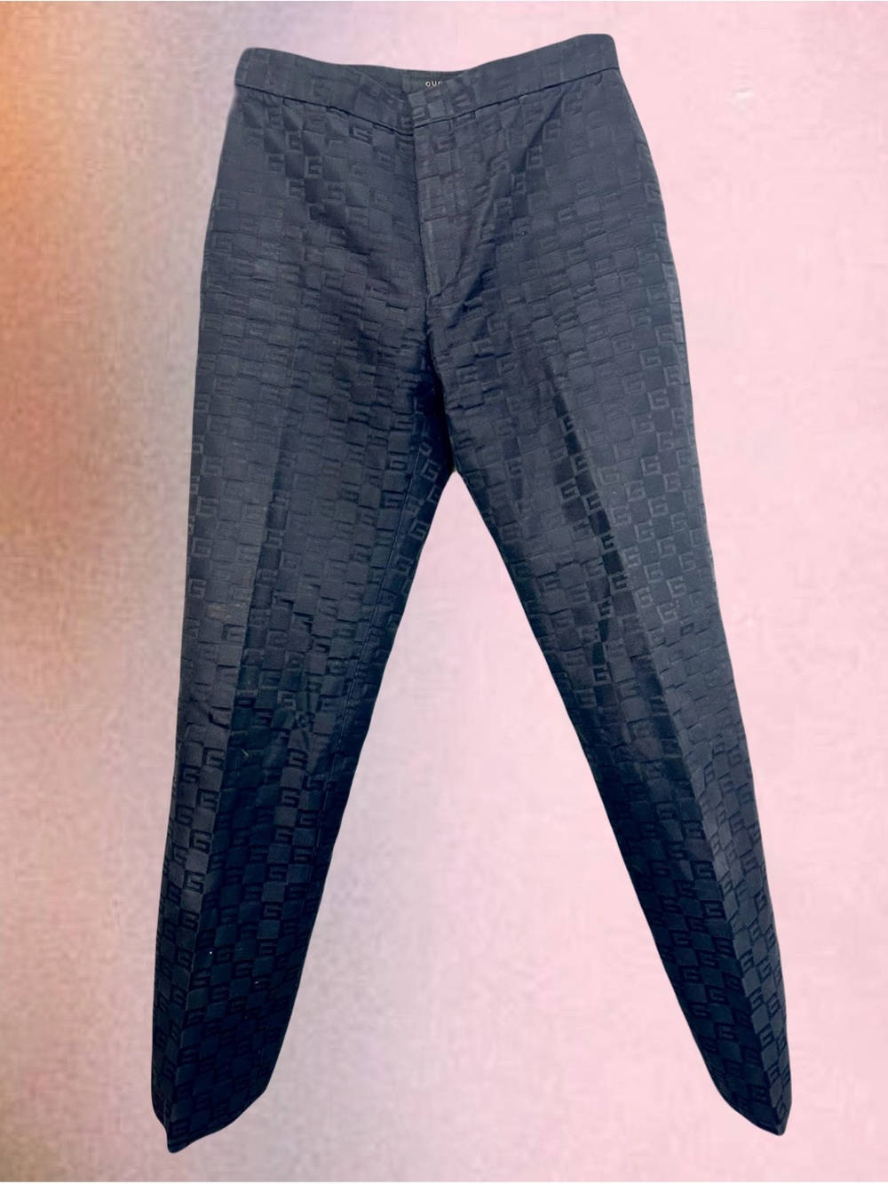 Gucci Tom Ford era ‘G’ print Jacquard trousers